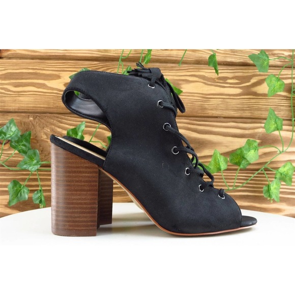 Jessica Simpson Women‎ Sz 7 M Black Pump Synthetic Shoes Tilory - Picture 5 of 11